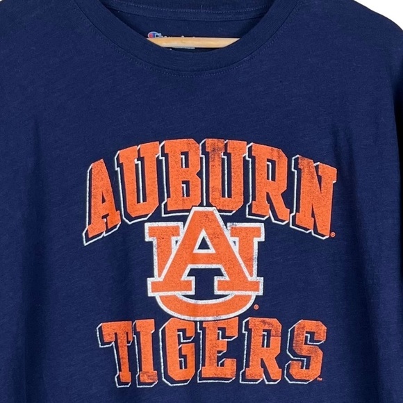 Auburn Tigers Champion Blue T-Shirt Size Large - Picture 2 of 8